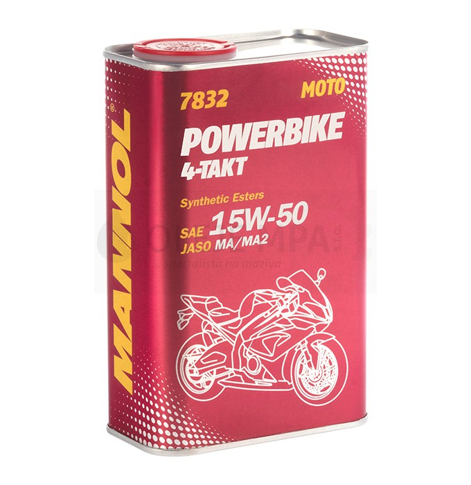 Motocyklový olej 15W-50 Mannol 7832 4-Takt Powerbike - 1 L