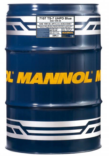 Motorový olej 10W-40 UHPD Mannol TS-7 Blue - 208 L - 10W-40