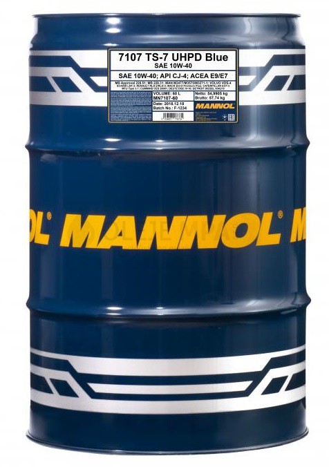 Motorový olej 10W-40 UHPD Mannol TS-7 Blue - 60 L - 10W-40