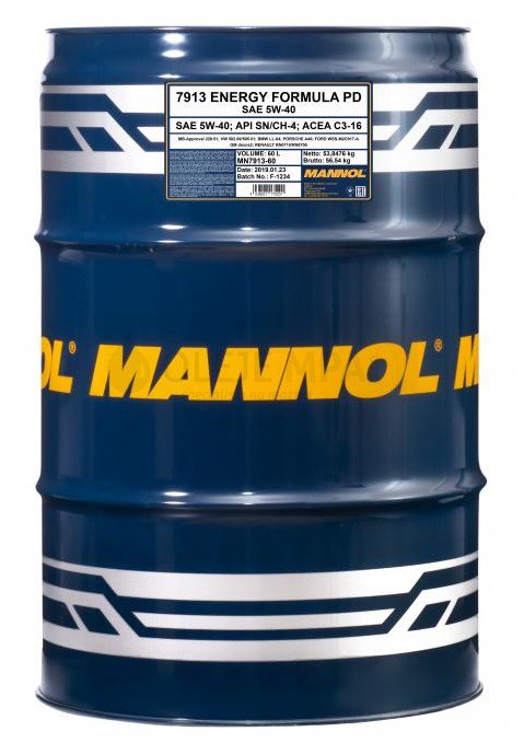 Motorový olej 5W-40 Mannol Energy Formula PD - 60 L - 5W-40