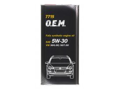 Motorový olej 5W-30 Mannol 7715 O.E.M. VW-AUDI-ŠKODA - 5 L Motorové oleje - Motorové oleje pro osobní automobily - Oleje 5W-30