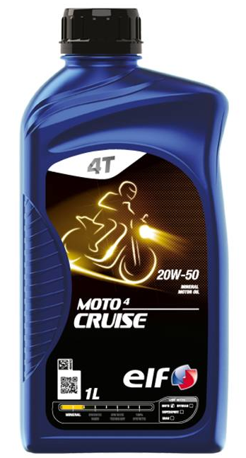 Motorový olej ELF MOTO 4 Cruise 20W-50 - 1 L - Motorové oleje pro 4-taktní motocykly