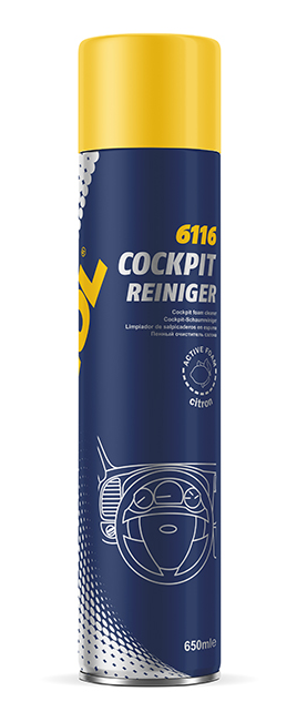 Čistící prostředek Mannol Cockpit - Reiniger spray - citron (6116) - 650 ML - Autokosmetika