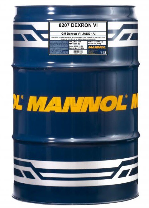 Převodový olej Mannol ATF Dexron VI - 60 L - Výprodej