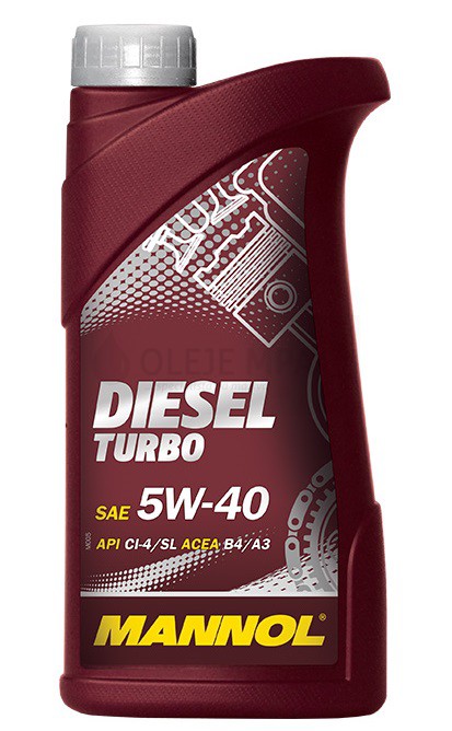 Motorový olej 5W-40 Mannol Diesel Turbo - 1 L - 5W-40