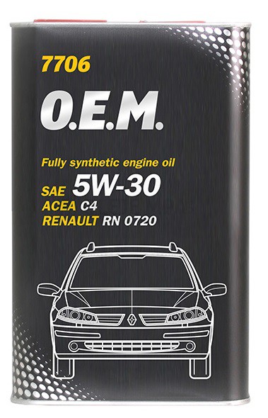 Motorový olej 5W-30 Mannol 7706 O.E.M. Renault - Nissan - 1 L (metal) - 5W-30
