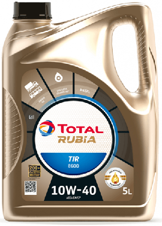 Motorový olej 10W-40 Total Rubia TIR 8600 - 5 L - 10W-40