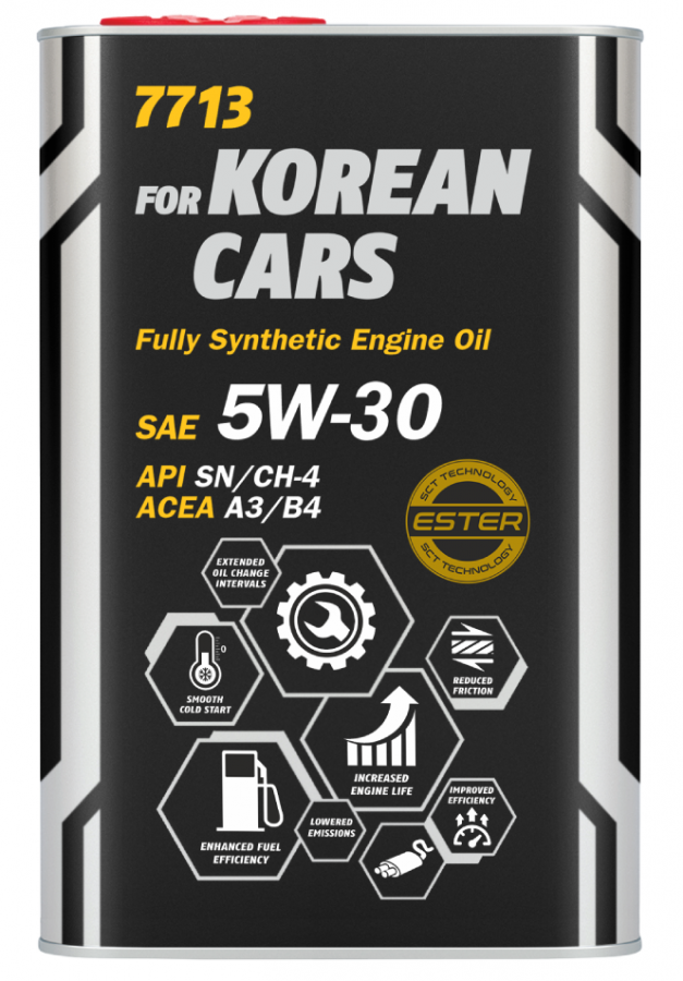 Motorový olej 5W-30 Mannol for Korean Cars 7713 - 1 L (metal) - 5W-30
