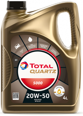 Motorový olej 20W-50 Total Quartz 5000 - 4 L - 20W-50