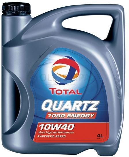 Motorové oleje - Motorové oleje pro osobní automobily - Oleje 10W-40 - Motorový olej 10W-40 Total Quartz 7000 Energy - 4 L Motorový olej 10W-40 Total Quartz 7000 Energy - 4 L - Oleje 10W-40