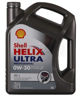 Motorový olej 0W-30 Shell Helix Ultra AV-L - 5 L - Motorové oleje SHELL, CASTROL