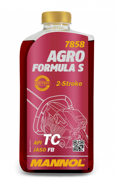 Motorový olej 2-Takt Mannol Agro Formula S 7858 - 1 L - Oleje pro sekačky, motorové pily a další zemědělské stroje