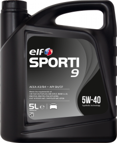 Motorový olej ELF Sporti 9 5W-40 - 5 L - 5W-40
