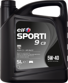 Motorový olej ELF Sporti 9 C3 5W-40 - 5 L - 5W-40