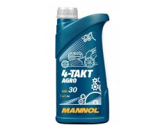 Motorový olej 4-Takt Mannol Agro SAE 30 - 1 L Oleje pro zemědělské stroje - Oleje pro sekačky, motorové pily a další zemědělské stroje