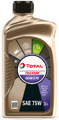 Převodový olej Total Traxium Gear 9 FE SAE 75W - 1 L - 75W