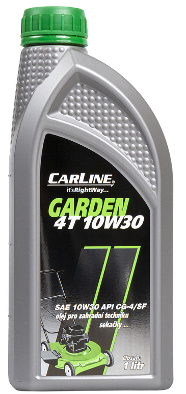 Motorový olej Carline Garden 4T 10W-30 - 1 L - Oleje pro sekačky, motorové pily a další zemědělské stroje