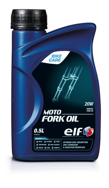 Tlumičový olej SAE 20W Elf Moto Fork Oil - 0,5 L - Ostatní oleje a produkty pro motocykly