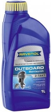 Motorový olej pro lodě Ravenol Outboardoel Teilsynth 2T - 1 L - Oleje pro 2-taktní motory