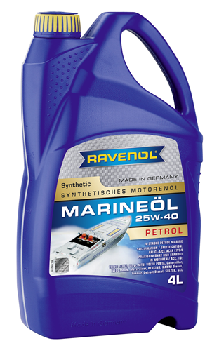 Motorový olej pro lodě Ravenol Marineoil Petrol SAE 25W-40 Synthetic - 4 L - Oleje pro 4-taktní motory