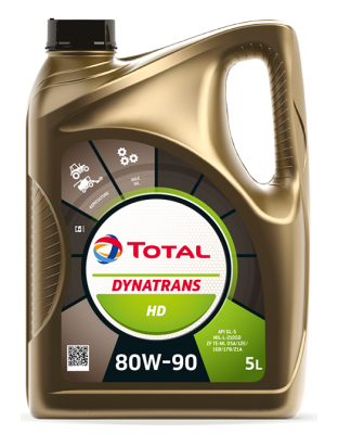 Zemědělský olej Total Dynatrans HD 80W-90 - 5 L - UTTO - pro převodovky, hydrauliky, mokré brzdy a spojky