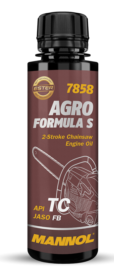 Motorový olej 2-Takt Mannol Agro Formula S 7858 - 0,12 L - Oleje pro sekačky, motorové pily a další zemědělské stroje