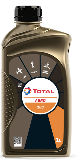 Letecký olej Total Aero 100 - 1 L - Motorové oleje pro pístové letecké motory