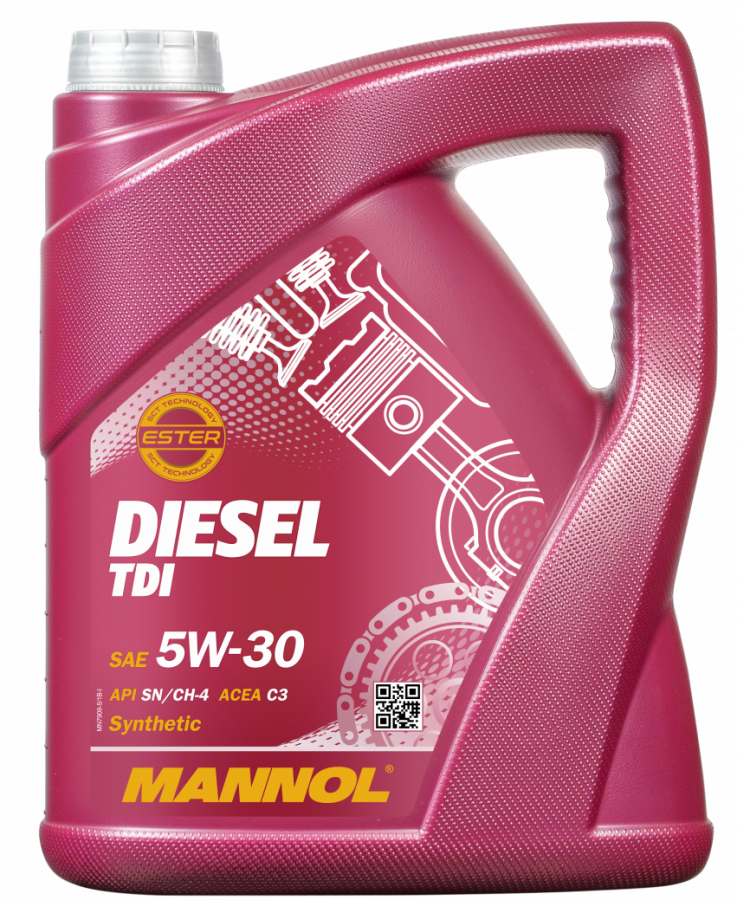Motorový olej 5W-30 Mannol Diesel TDi 505.01 - 5 L - 5W-30