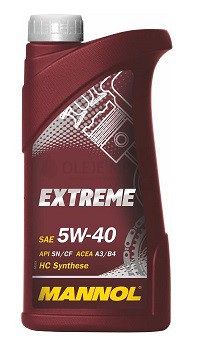 Motorový olej 5W-40 Mannol Extreme - 1 L - 5W-40