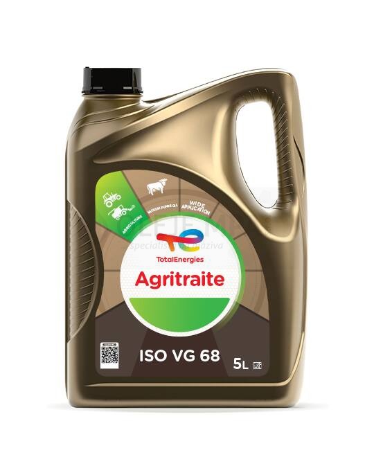 Zemědělský olej Total Agritraite 68 - 5 L - STOU - pro motor, převodovku, hydrauliku, mokré brzdy a spojky