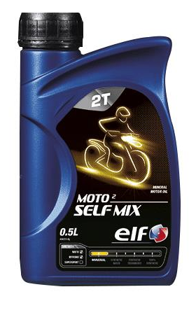 Motocyklový olej Elf Moto 2 SELF MIX - 0,5 L - Motorové oleje pro 2-taktní motocykly