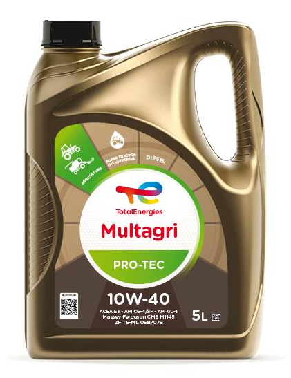 Zemědělský olej 10W-40 Total Multagri PRO-TEC - 5 L - STOU - pro motor, převodovku, hydrauliku, mokré brzdy a spojky