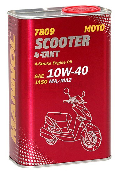 Motocyklový olej 10W-40 Mannol 4-Takt Scooter 7809 - 1 L - Výprodej