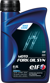 Tlumičový olej SAE 5W Elf Moto Fork Oil SYN - 0,5 L - Ostatní oleje a produkty pro motocykly
