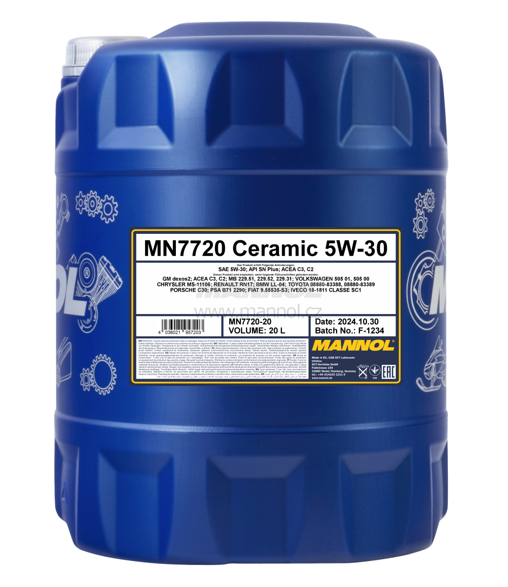 Mannol Ceramic Ultra 5W-40 7726 - 20l - 