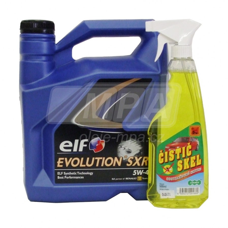 ELF Solaris SXR 5W-40 5L + Čistič skel