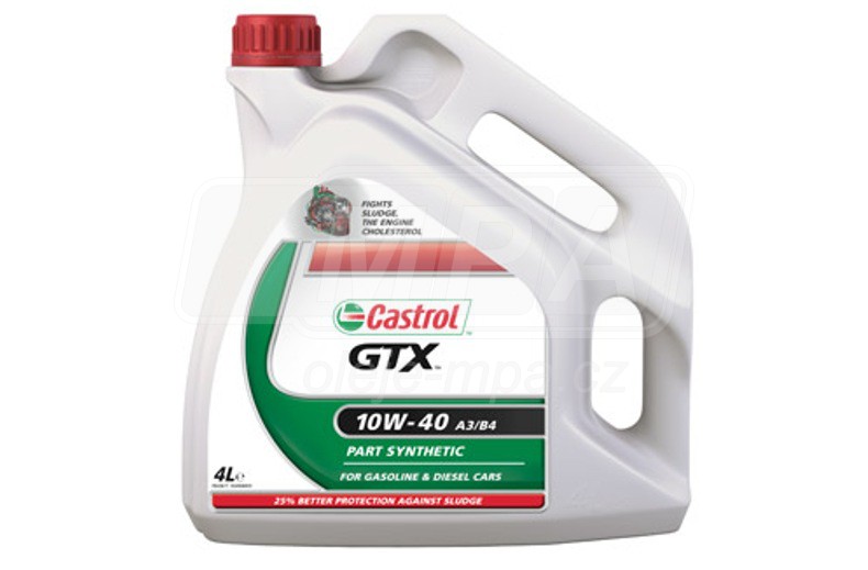 Olej 10W-40 CASTROL GTX  - 4l