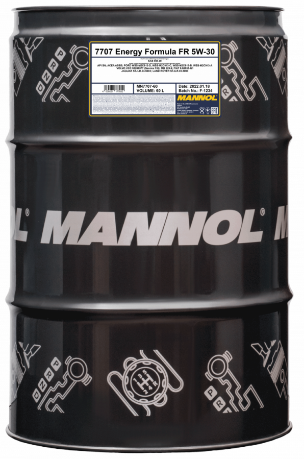MMotorový olej 5W-30 Mannol Energy Formula FR 7707 - 60 L - Oleje 5W-30