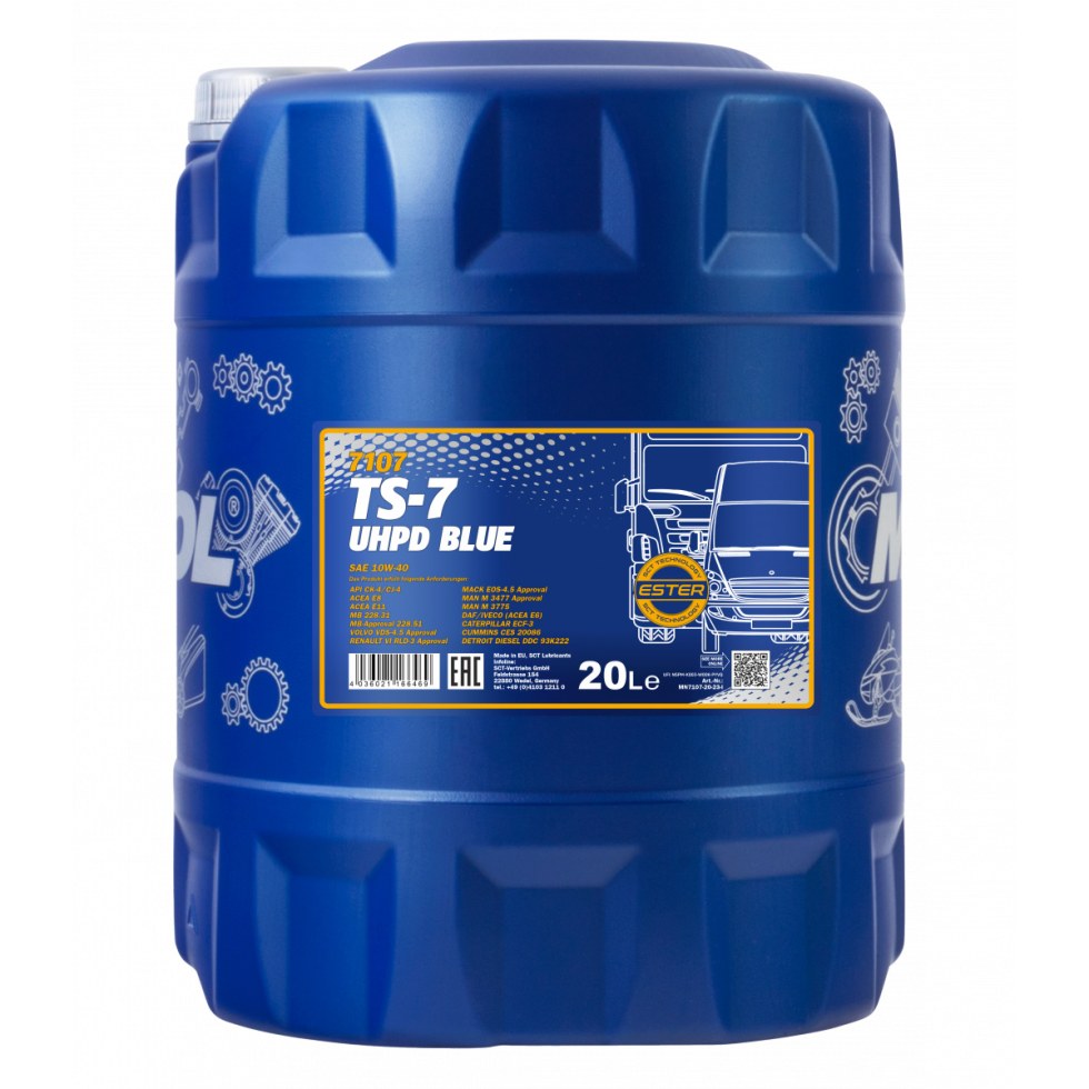 Mannol TS-7 UHPD 10W-40 Blue 7107 - 20l - 