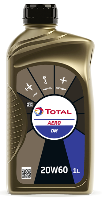 Letecký olej Total Aero DM 20W-60 - 1 L - Motorové oleje pro pístové letecké motory