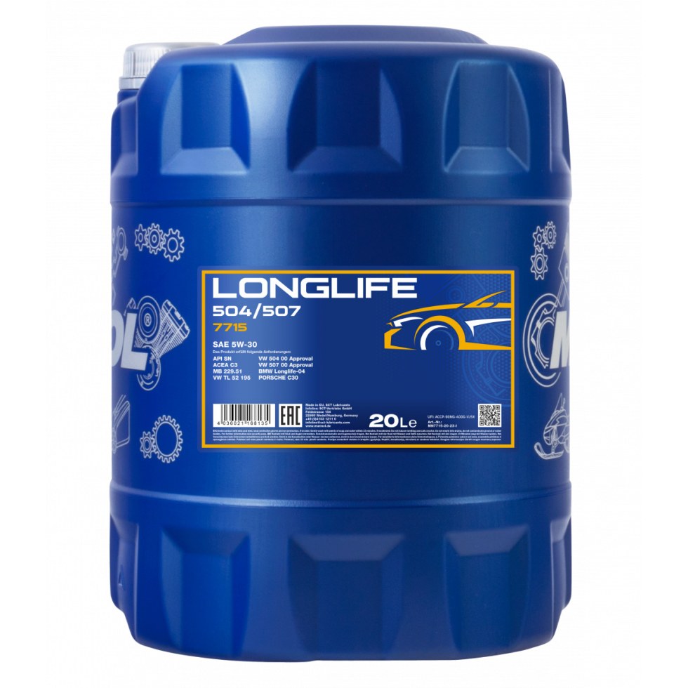 Mannol Longlife 504/507 5W-30 7715 - 20l - 