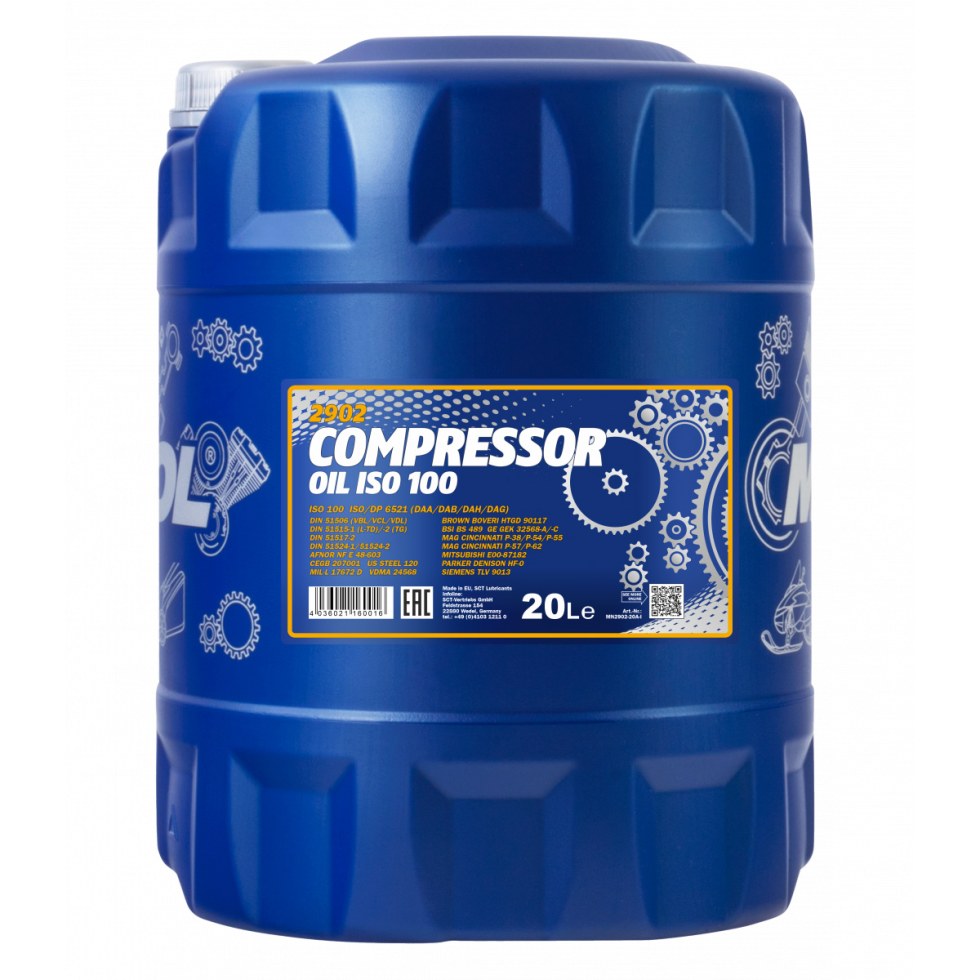 Mannol Compressor Oil ISO 100 2902 - 20l - 