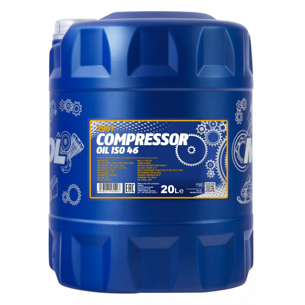 Mannol Compressor Oil ISO 46 2901 - 20l