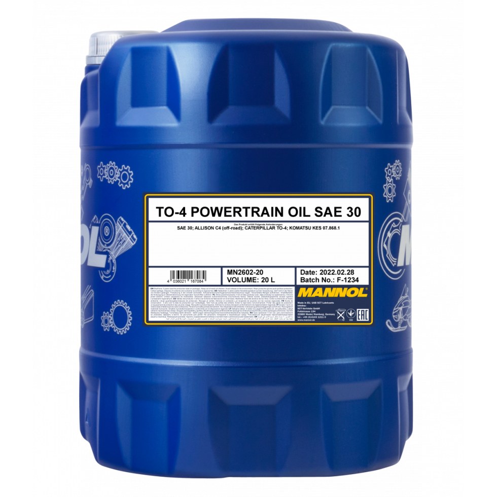 Mannol TO-4 Powertrain Oil SAE 30 2602 - 20l