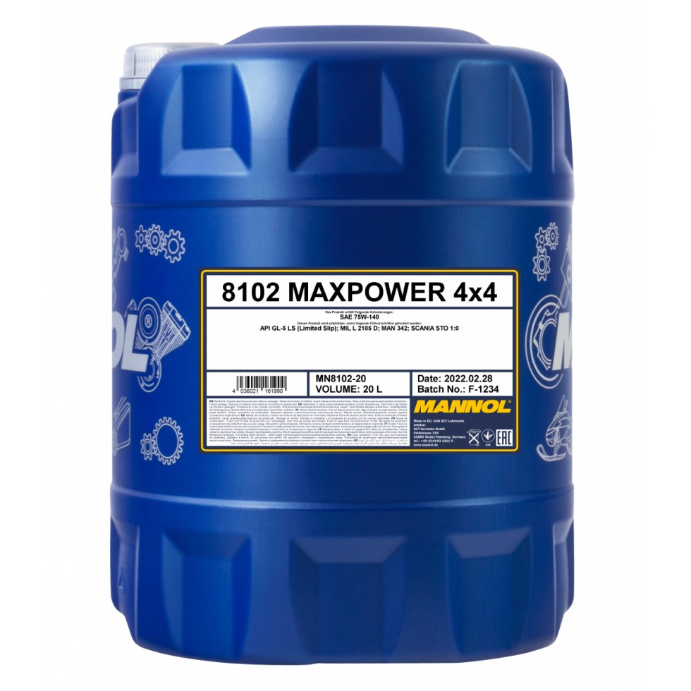 Mannol Maxpower 75W-140 GL-5 8102 - 20l - 