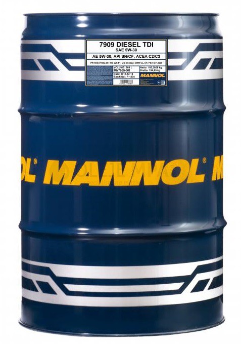 Motorový olej 5W-30 Mannol Diesel TDi 505.01 - 208 L