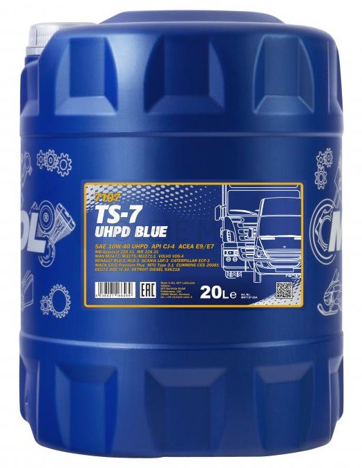 Motorový olej 10W-40 UHPD Mannol TS-7 Blue - 5 L