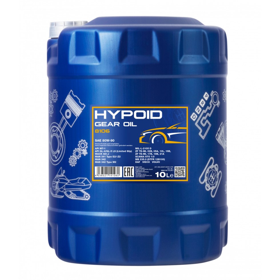 Mannol Hypoid 80W-90 GL-4/GL-5 LS 8106 - 10l - 