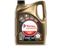 Motorový olej 20W-50 TotalEnergies Quartz 5000 - 4 L Motorové oleje - Motorové oleje pro osobní automobily - 20W-50