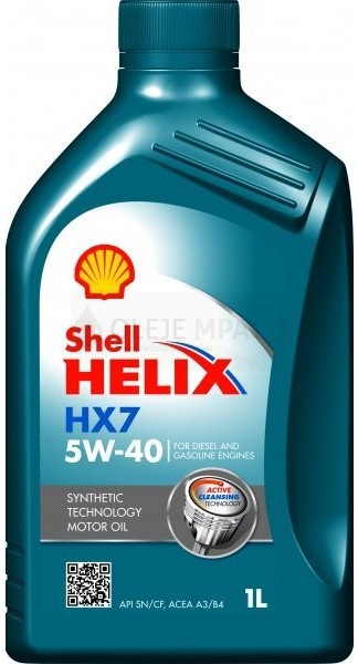Motorový olej 5W-40 Shell Helix HX7 - 1 L